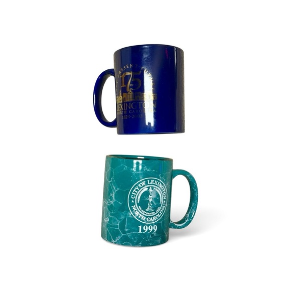 Other - Vintage 2 City of Lexington NC Collectible Mugs Souvenir Stoneware Coffee Cups